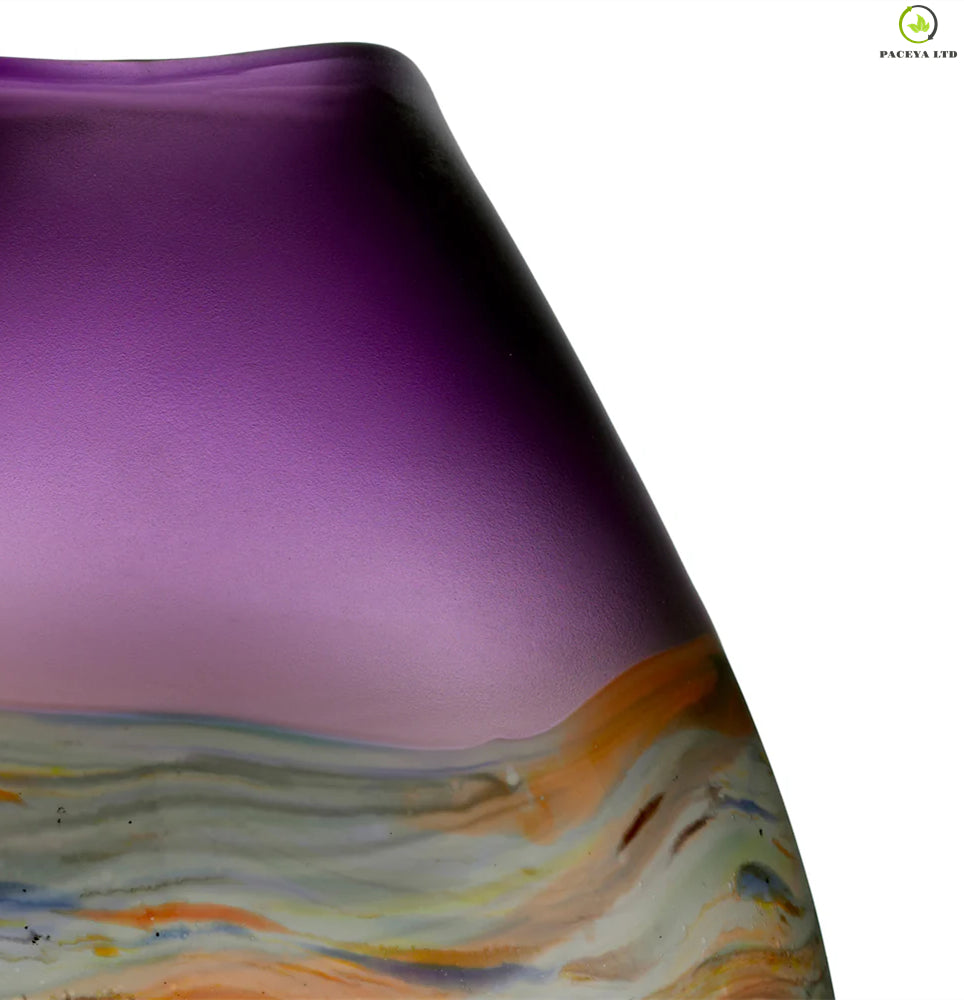 Verus Frosted Amethyst Vase