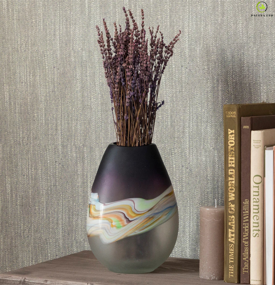 Verus Frosted Amethyst Vase