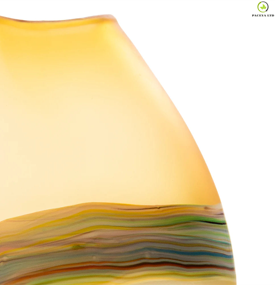 Kaves Frosted Citrine Vase