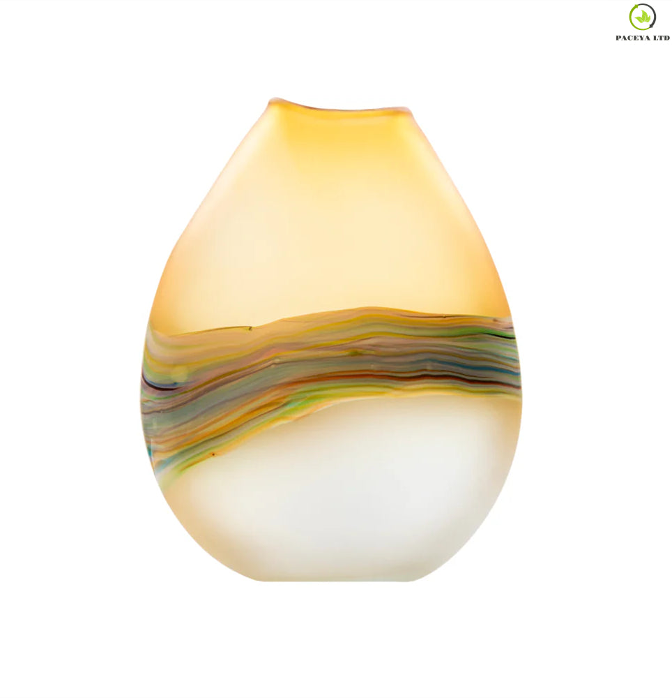 Kaves Frosted Citrine Vase