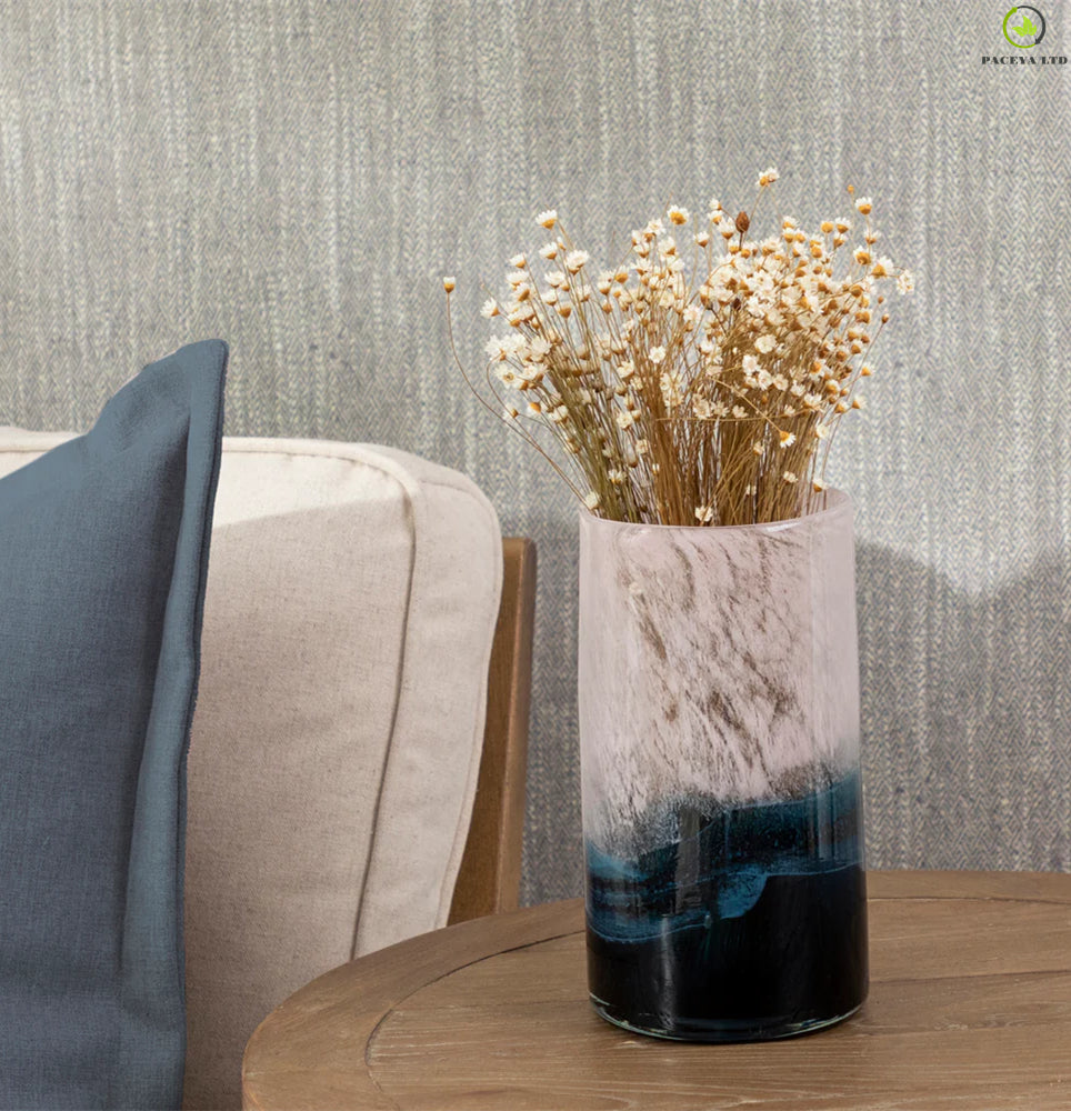 Kivet Hand-blown Indigo Vase